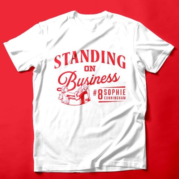 Standing On Business Sophie Cunningham Tee Shirt red - Picture 1 of 2